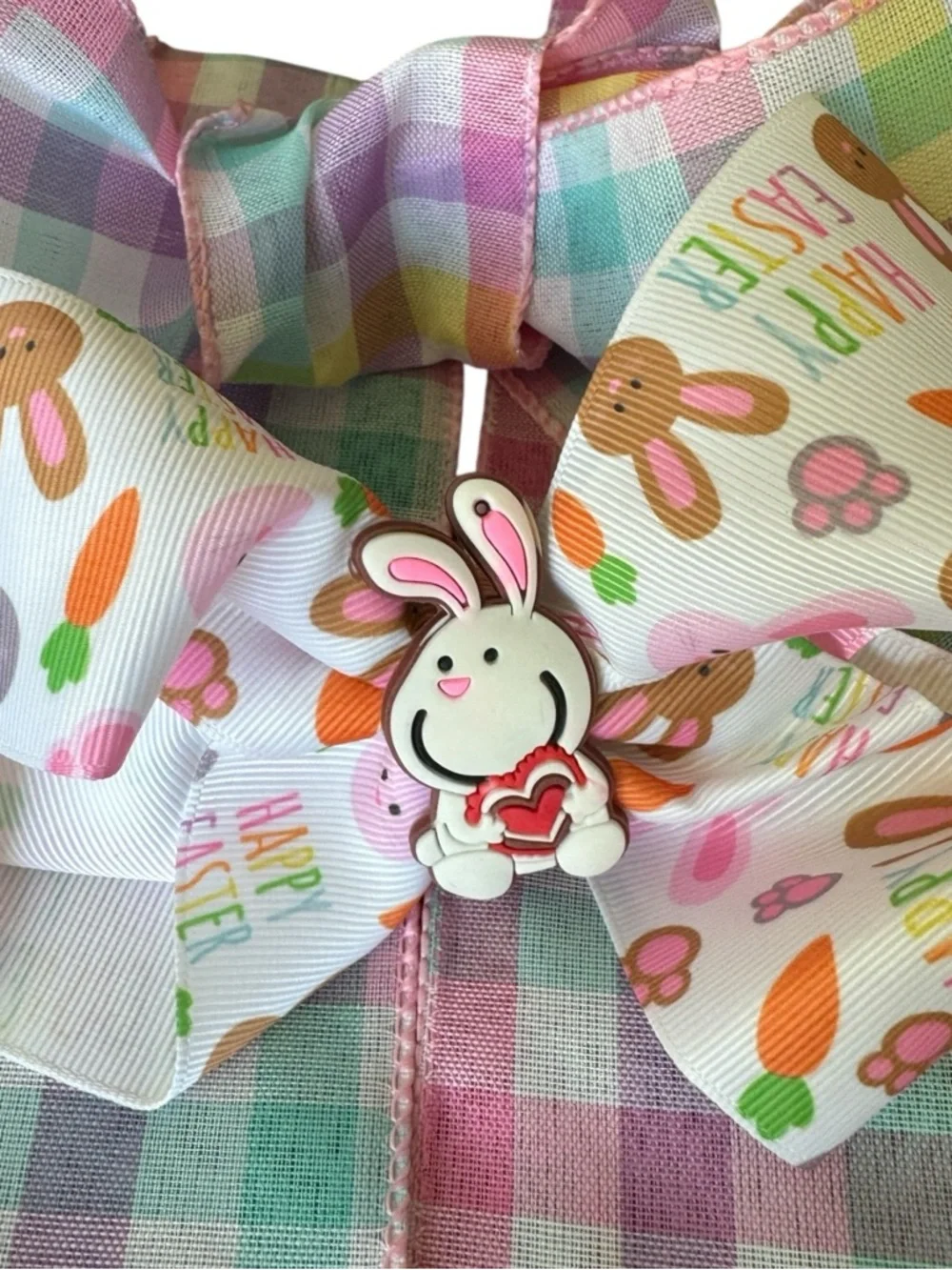 Bunny Hair Bow Pastel Spring Kids Clip 3/$15✨
